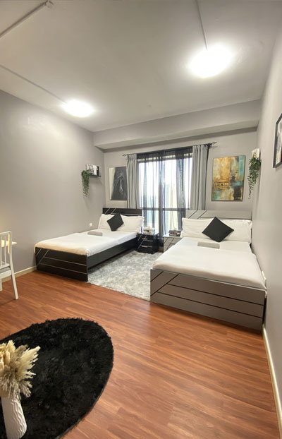 Double Bed private room at Urban Panda Hostel Dubai JBR