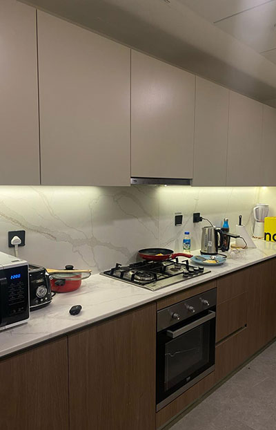 Kitchen at Urban Panda Hostels DWTC