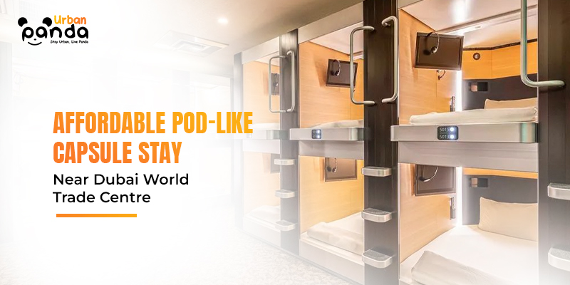hostel capsule bed in Dubai